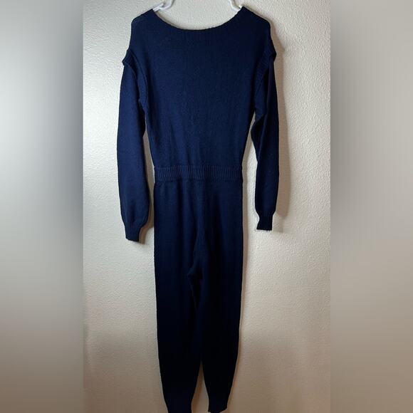 Central Park West Navy Blue Holmes Knit Jumpsuit XS - Picture 10 of 15